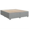 vidaXL Sommier &agrave; lattes de lit avec matelas Gris clair 180x200cm Tissu