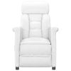 vidaXL Fauteuil inclinable Blanc Similicuir