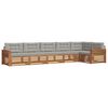 vidaXL Ensemble de canap&eacute;s d'ext&eacute;rieur 6 pc Gris Naturel et Clair