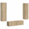 vidaXL Ensemble meuble TV 6 pc Ch&ecirc;ne Sonoma Bois d'ing&eacute;nierie