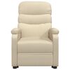 vidaXL Fauteuil inclinable Cr&egrave;me Tissu