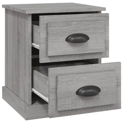 vidaXL Tables de chevet 2 pcs sonoma gris 39x39x47,5cm bois ingénierie