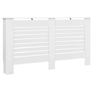 vidaXL Cache-radiateur Blanc 152x19x81,5 cm MDF