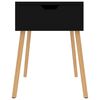 vidaXL Tables de chevet 2 pcs Noir 40x40x56 cm Bois d'ing&eacute;nierie
