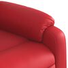 vidaXL Fauteuil inclinable &eacute;lectrique Rouge Similicuir