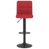 vidaXL Tabourets de bar lot de 2 rouge bordeaux tissu