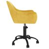 vidaXL Chaise pivotante de salle &agrave; manger Jaune moutarde Velours