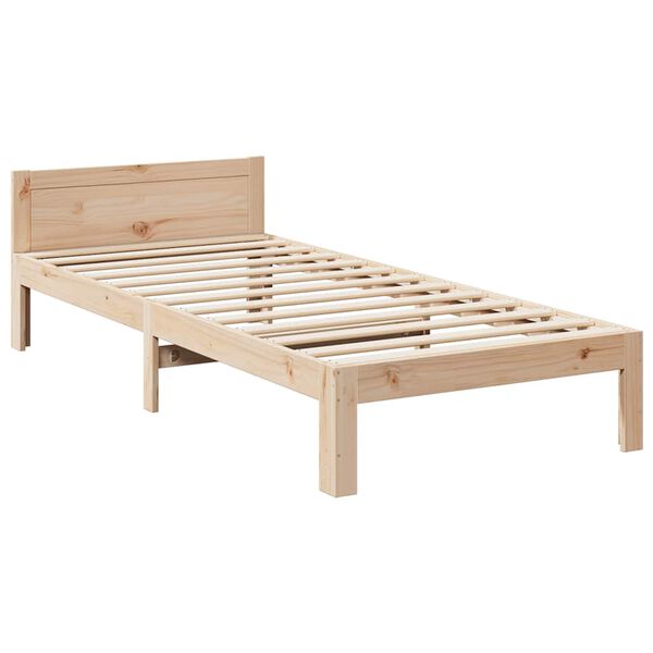vidaXL Cadre de lit sans matelas 90x200 cm bois de pin massif