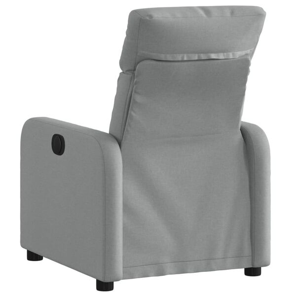 vidaXL Fauteuil inclinable Gris clair Tissu