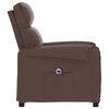 vidaXL Fauteuil inclinable &eacute;lectrique Marron Similicuir