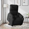 vidaXL Fauteuil inclinable noir tissu microfibre