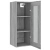vidaXL Armoire murale suspendue Sonoma gris 34,5x34x90 cm
