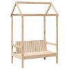 vidaXL Ensemble de lit et de banc avec toit sans matelas 80x200 cm