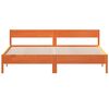 vidaXL Cadre de lit sans matelas cire marron 200x200cm bois pin massif