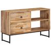vidaXL Meuble TV Bois de teck recycl&eacute; 90 x 30 x 55 cm