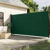 vidaXL Auvent lat&eacute;ral r&eacute;tractable vert fonc&eacute; 220x600 cm