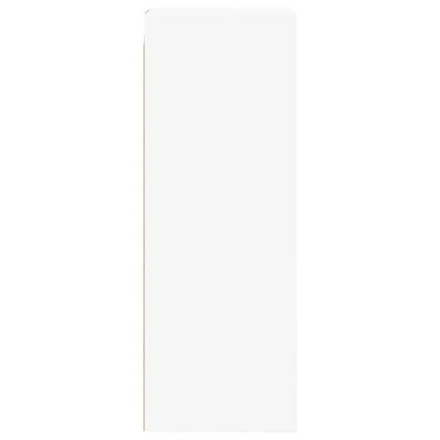 vidaXL Armoire murale avec portes en verre blanc 35x37x100 cm