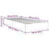 vidaXL Cadre de lit ottoman sans matelas noir 100x200 cm tissu