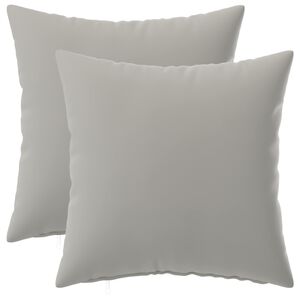 vidaXL Housse de coussin 2 pcs HEERLEN Gris 30 x 30 cm Polyester
