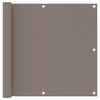 vidaXL &Eacute;cran de balcon Taupe 90x600 cm Tissu Oxford