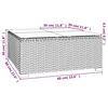 vidaXL Salon de jardin 5 pcs avec coussins R&eacute;sine tress&eacute;e Gris
