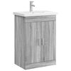 vidaXL Ensemble de mobilier de salle de bain Sonoma gris