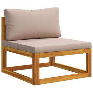 vidaXL Canap&eacute; du milieu modulaire avec coussins Bois d'Acacia Massif