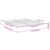 vidaXL Cadre de lit sans matelas sonoma gris 150x200 cm