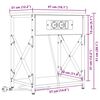 vidaXL Cabinet de chevet 2 pcs Ch&ecirc;ne fum&eacute; 41 x 31 x 51 cm