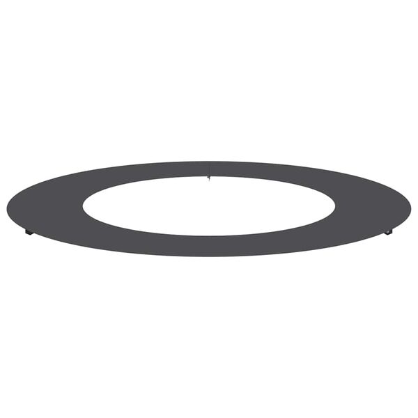 vidaXL adapt&eacute; pour anneau d'arbre plat Noir &Oslash;50 / 80 cm Acier