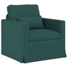 vidaXL Canap&eacute; 2 pcs Vert fonc&eacute; 198 x 78 x 80 cm tissu