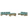 vidaXL Salon de jardin 6 pcs avec coussins bois de pin impr&eacute;gn&eacute;