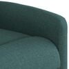vidaXL Fauteuil inclinable &eacute;lectrique vert fonc&eacute; tissu