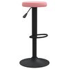 vidaXL Tabourets de bar lot de 2 rose velours