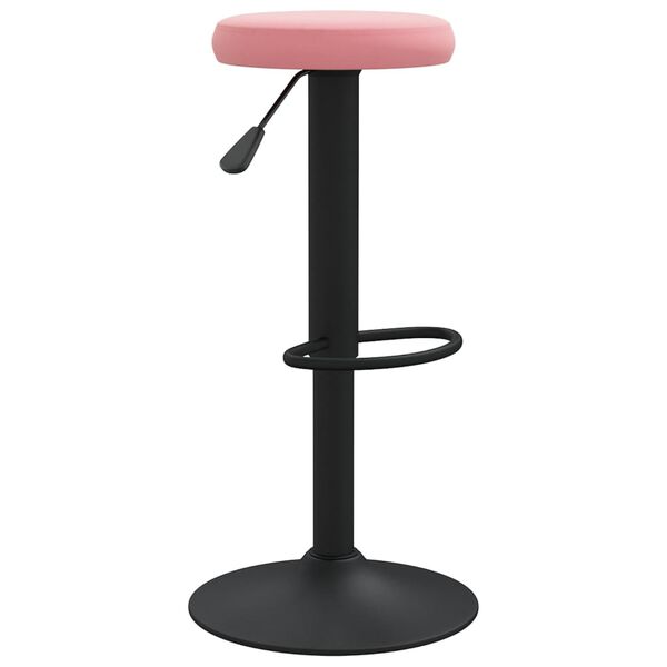 vidaXL Tabourets de bar lot de 2 rose velours