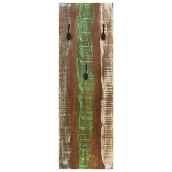 vidaXL Porte-manteau mural 2pcs 36x3x110cm Bois massif de récupération