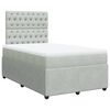 vidaXL Sommier &agrave; lattes de lit et matelas gris clair 120x190cm velours