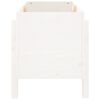 vidaXL Lit sur&eacute;lev&eacute; de jardin blanc 101x50x57 cm bois de pin massif