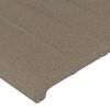 vidaXL T&ecirc;te de lit &agrave; LED Taupe 180x5x118/128 cm Tissu