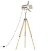 vidaXL Lampadaire &agrave; tr&eacute;pied bois de manguier massif 140 cm