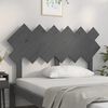 vidaXL T&ecirc;te de lit Gris 132x3x81 cm Bois massif de pin