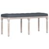 vidaXL Banc Gris fonc&eacute; 110x40x49 cm Velours