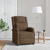 vidaXL Fauteuil inclinable Marron Tissu
