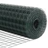 vidaXL Cl&ocirc;ture avec poteau Vert 0,6 x 25 m Acier et PVC