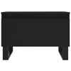 vidaXL Tables basses 2 pcs noir 50x46x35 cm bois d'ing&eacute;nierie