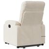 vidaXL Fauteuil inclinable de massage beige tissu microfibre