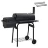 vidaXL Grill ext&eacute;rieur 103 x 60 x 113 cm Acier Noir