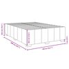 vidaXL Cadre de lit sans matelas cr&egrave;me 140x200 cm tissu