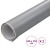 vidaXL Films 4D de voiture 2 pcs Argent&eacute; 100x150 cm