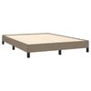 vidaXL Cadre de lit sans matelas taupe 140x190 cm tissu